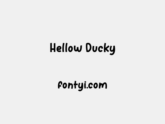 Hellow Ducky