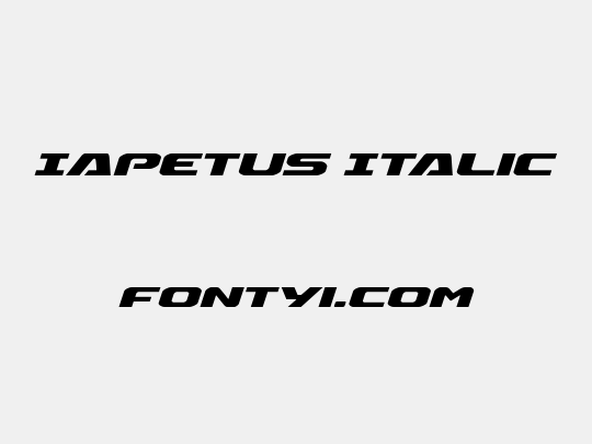 Iapetus Italic