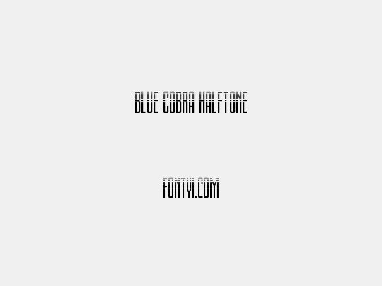 Blue Cobra Halftone