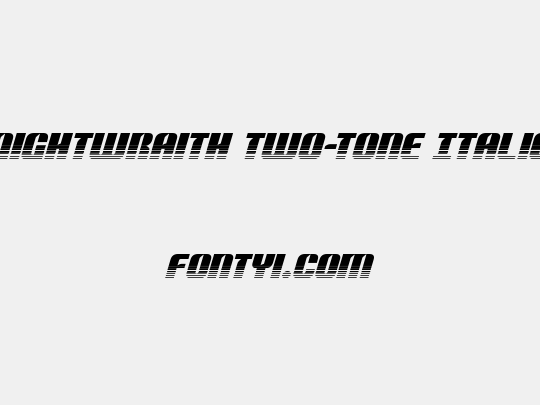 Nightwraith Two-Tone Italic