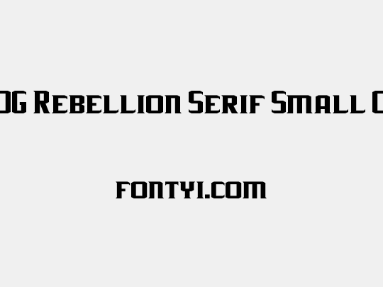 J-LOG Rebellion Serif Small Caps
