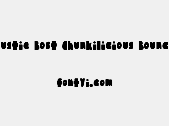 Austie Bost Chunkilicious Bounce