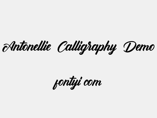 Antonellie Calligraphy Demo