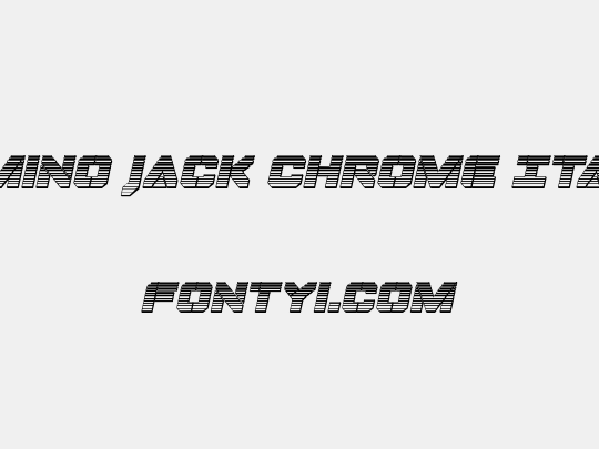 Domino Jack Chrome Italic