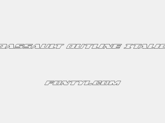Dassault Outline Italic