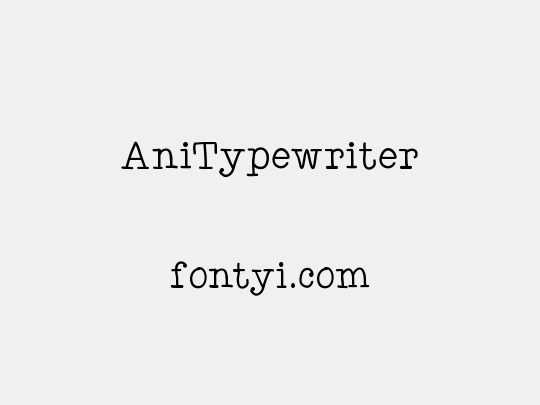 AniTypewriter