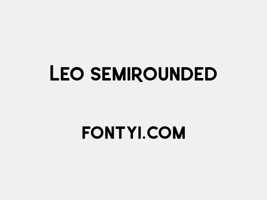 Leo SemiRounded