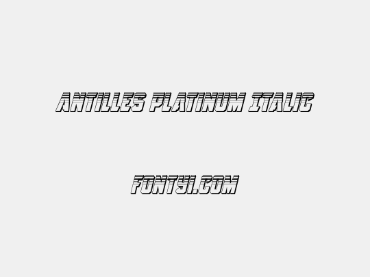 Antilles Platinum Italic