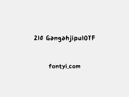 210 GangahjipulOTF