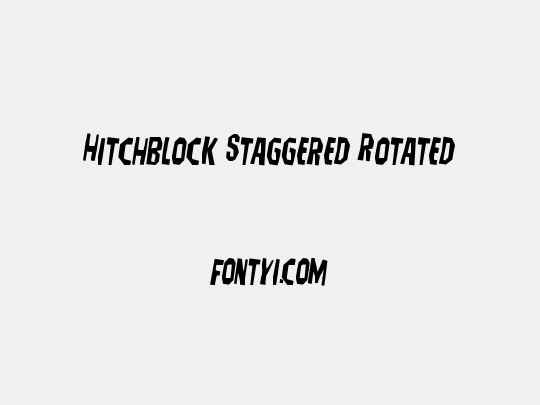 Hitchblock Staggered Rotated