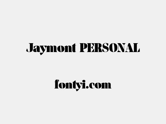 Jaymont PERSONAL