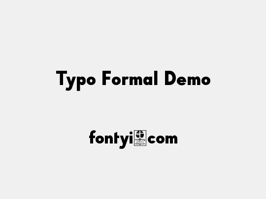 Typo Formal Demo