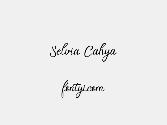 Selvia Cahya