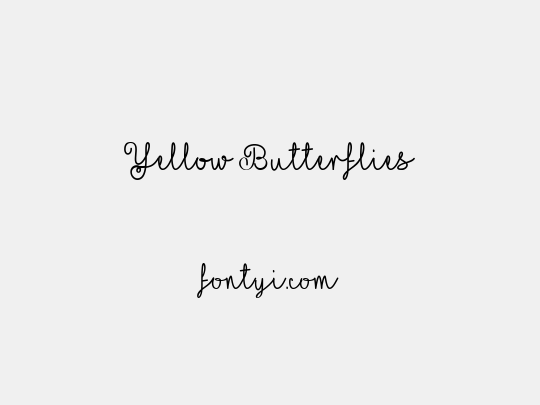 Yellow Butterflies