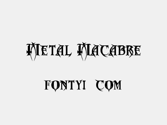 Metal Macabre