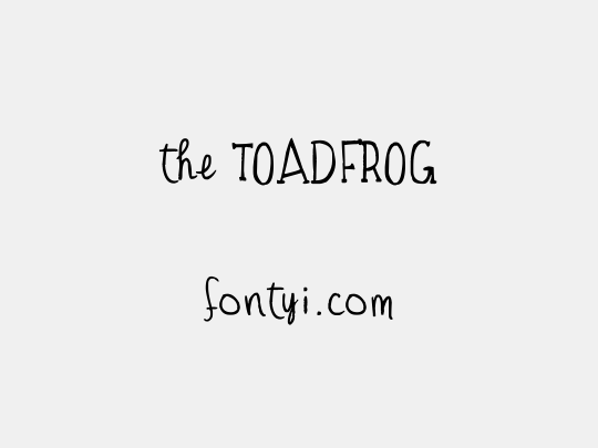 the TOADFROG