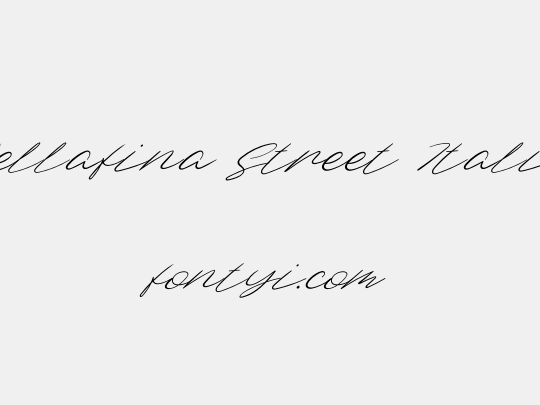 Dellafina Street Italic