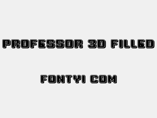 Professor 3D Filled