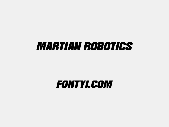 Martian Robotics