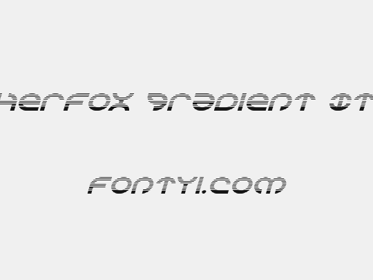 Aetherfox Gradient Italic