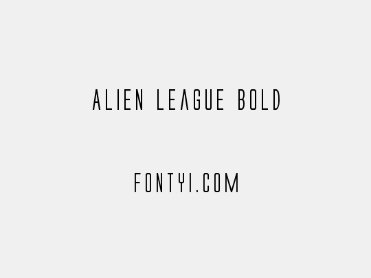 Alien League Bold