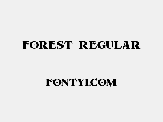 Forest Regular