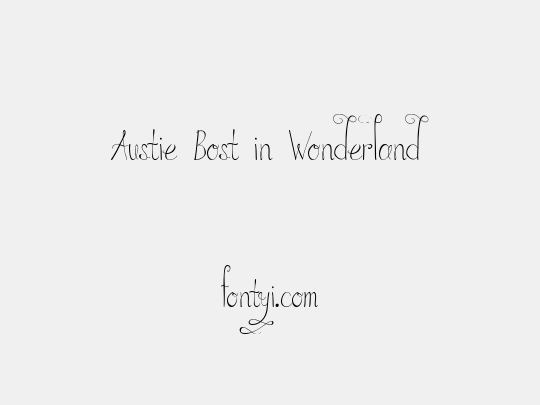 Austie Bost in Wonderland