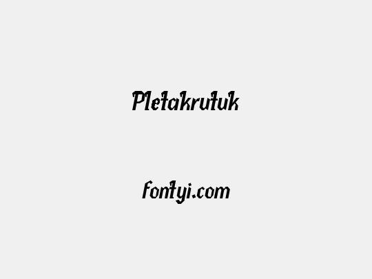 Pletakrutuk