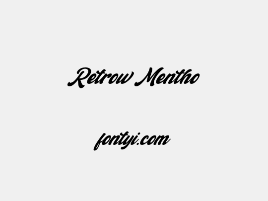 Retrow Mentho