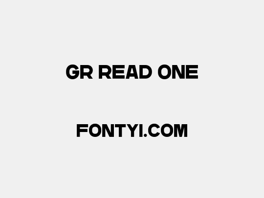 GR Read One