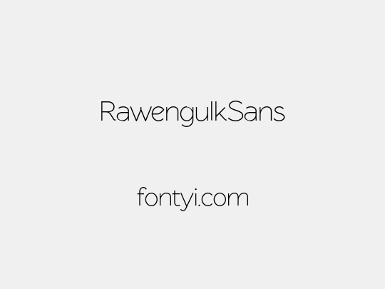 RawengulkSans