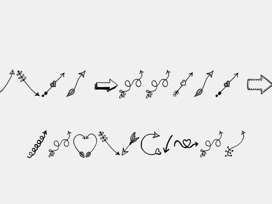 Tanaestel Doodle Arrows 01