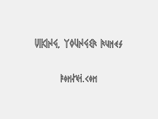 VIKING, YOUNGER Runes