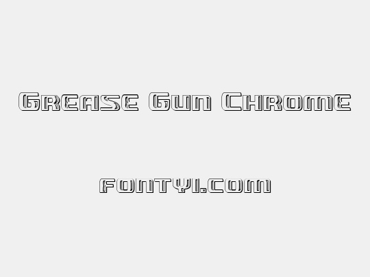 Grease Gun Chrome