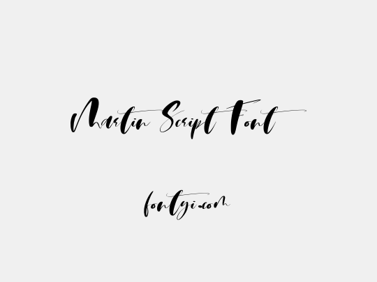 Martin Script Font