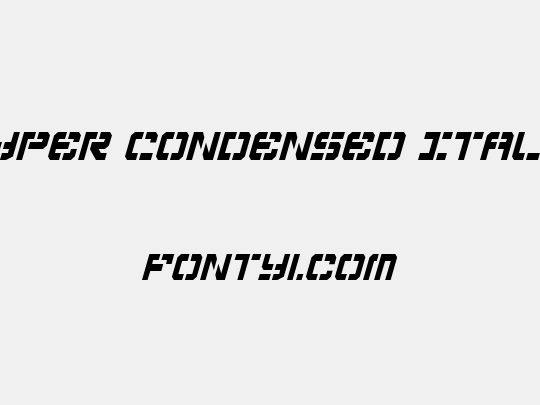 Vyper Condensed Italic