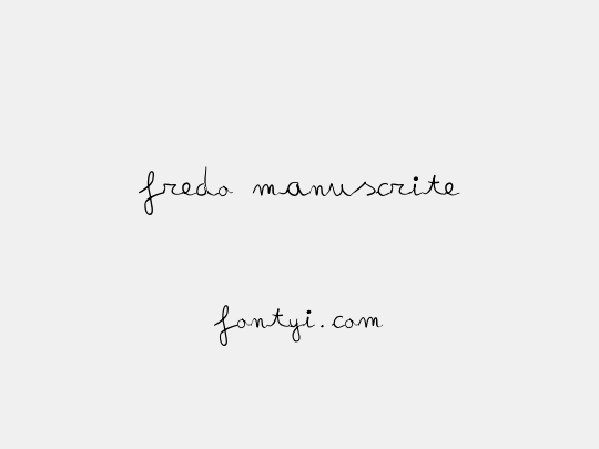 fredo manuscrite