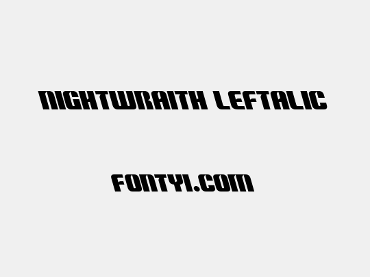 Nightwraith Leftalic