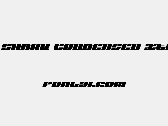 Joy Shark Condensed Italic