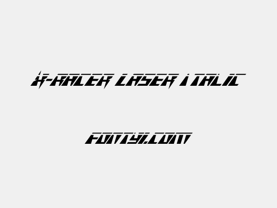 X-Racer Laser Italic