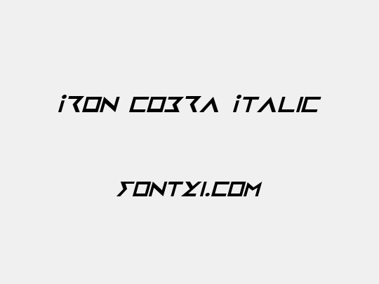 Iron Cobra Italic
