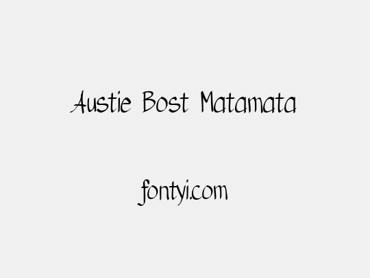 Austie Bost Matamata