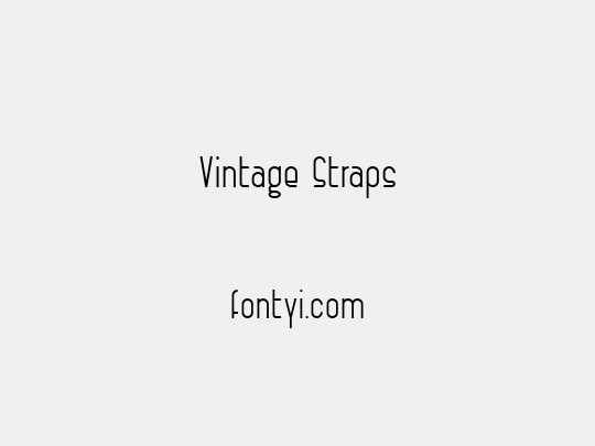 Vintage Straps