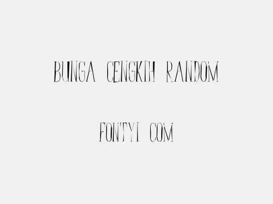 Bunga Cengkih Random