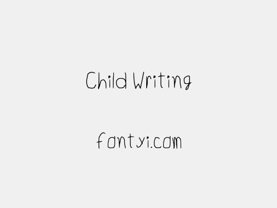 Child Writing