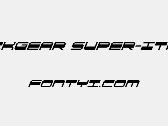 QuickGear Super-Italic