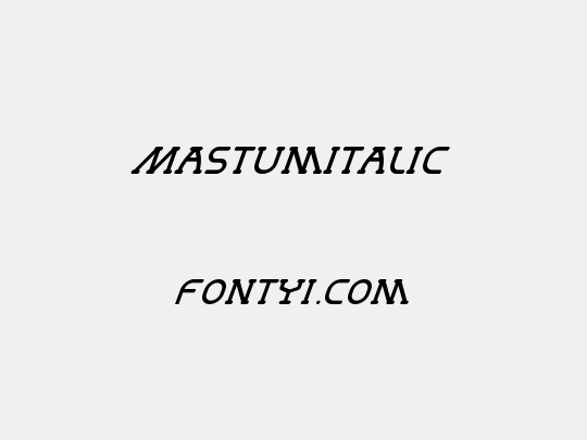 MastumItalic