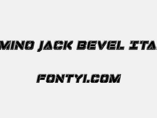 Domino Jack Bevel Italic