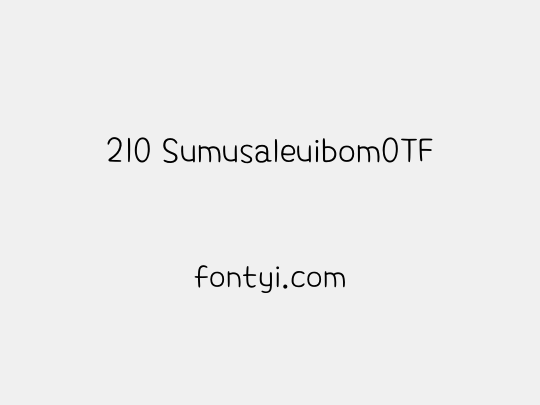 210 SumusaleuibomOTF