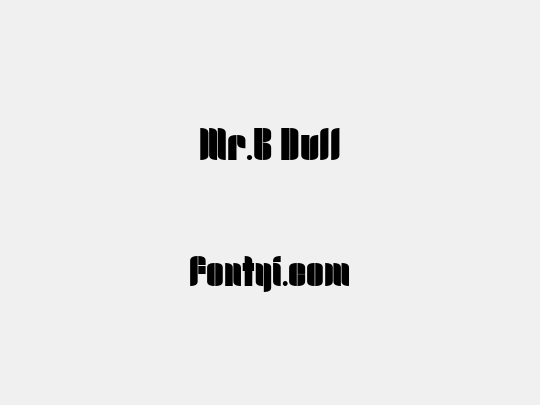 Mr.B Dull